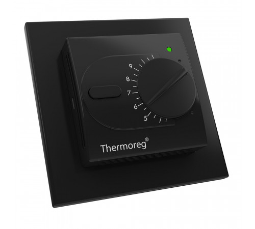 Терморегулятор механический для теплого пола Thermoreg TI-200 Design Black черный Терморегулятор механический для теплого пола Thermoreg TI-200 Design Black черный