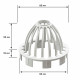 Сетка воронки Docke Premium пластиковая d85 мм графитовый серый RAL 7024
