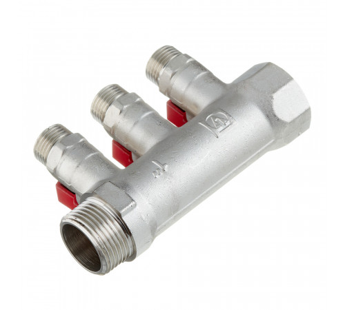 Коллектор Valtec 1 ВР(г) х 3 выхода 1/2 НР(ш) х 1 НР(ш) с шаровыми кранами (VTc.580.N.0603) Коллектор Valtec 1 ВР(г) х 3 выхода 1/2 НР(ш) х 1 НР(ш) с шаровыми кранами (VTc.580.N.0603)