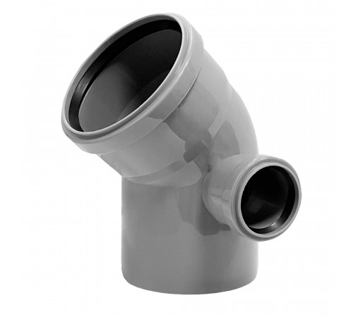 Отвод Valfex d110х50 мм 45° пластиковый с выходом d50 мм правый для внутренней канализации (23112150)