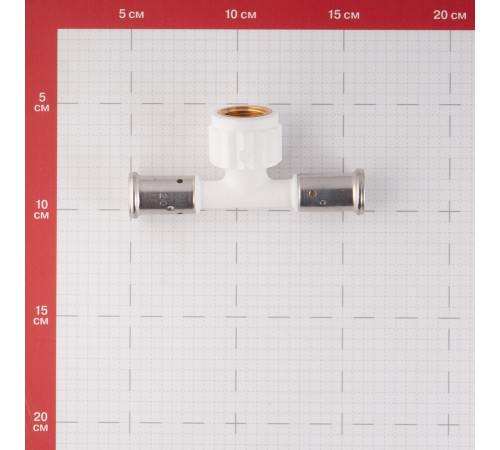 Тройник Henco (13PKW-160416) 16(пресс) х 1/2 ВР(г) х 16(пресс) PVDF белый Тройник Henco (13PKW-160416) 16(пресс) х 1/2 ВР(г) х 16(пресс) PVDF белый