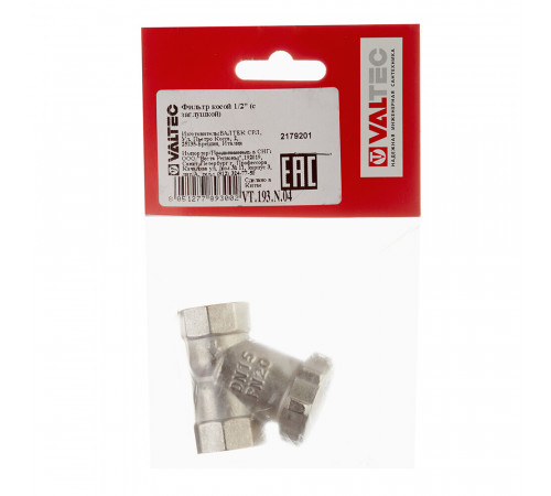 Фильтр косой Valtec с заглушкой 1/2 ВР(г) х 1/2 ВР(г) (VT.193.N.04) Фильтр косой Valtec с заглушкой 1/2 ВР(г) х 1/2 ВР(г) (VT.193.N.04)