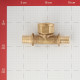 Тройник Stout 20 мм х 3/4 ВР(г) х 20 мм латунный (SFA-0028-002034)