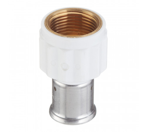 Муфта Henco (18PKW-2606) 26(пресс) х 1 ВР(г) белая PVDF Муфта Henco (18PKW-2606) 26(пресс) х 1 ВР(г) белая PVDF