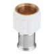 Муфта Henco (18PKW-2606) 26(пресс) х 1 ВР(г) белая PVDF
