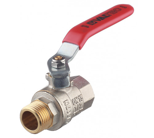 Кран шаровой латунный Valtec Base 1/2 ВР(г) х 1/2 НР(ш) ручка прямой (VT.215.N.04) Кран шаровой латунный Valtec Base 1/2 ВР(г) х 1/2 НР(ш) ручка прямой (VT.215.N.04)