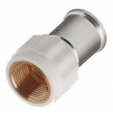 Муфта Henco (18PKW-2605) 26(пресс) х 3/4 ВР(г) PVDF белая