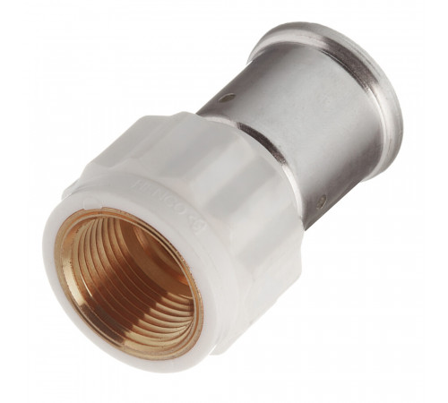 Муфта Henco (18PKW-2605) 26(пресс) х 3/4 ВР(г) PVDF белая Муфта Henco (18PKW-2605) 26(пресс) х 3/4 ВР(г) PVDF белая