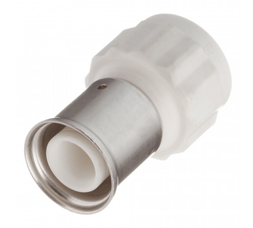 Муфта Henco (18PKW-2605) 26(пресс) х 3/4 ВР(г) PVDF белая Муфта Henco (18PKW-2605) 26(пресс) х 3/4 ВР(г) PVDF белая