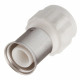 Муфта Henco (18PKW-2605) 26(пресс) х 3/4 ВР(г) PVDF белая
