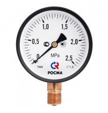 Манометр Росма ТМ-210Р.00 G1/4.2,5 радиальный 1/4 НР(ш) 4 бар d50 мм (40221)