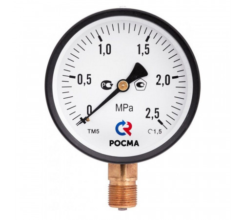 Манометр Росма ТМ-210Р.00 G1/4.2,5 радиальный 1/4 НР(ш) 4 бар d50 мм (40221) Манометр Росма ТМ-210Р.00 G1/4.2,5 радиальный 1/4 НР(ш) 4 бар d50 мм (40221)