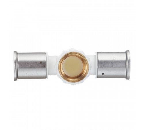 Тройник Henco (13PKW-320632) 32(пресс) х 1 ВР(г) х 32(пресс) белый PVDF