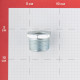 Футорка Gebo Platinum (241-25V) 1 НР(ш) х 1/2 ВР(г) чугунная оцинкованная