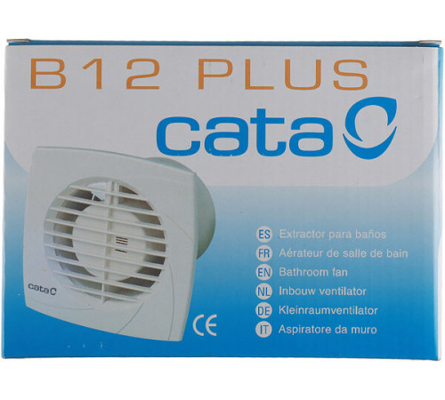 Вентилятор осевой Cata B-12 Plus 170х170 мм d120 мм слоновая кость Вентилятор осевой Cata B-12 Plus 170х170 мм d120 мм слоновая кость