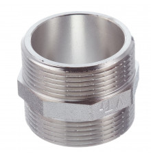 Ниппель Valtec 1 1/2 НР(ш) х 1 1/2 НР(ш) латунный (VTr.582.N.0008)