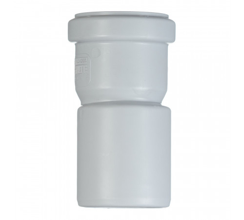 Переходник Pro Aqua Stilte Plus d50х58 мм пластиковый эксцентрический шумопоглощающий для внутренней канализации