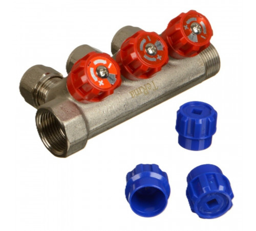 Коллектор Terma 3/4 ВР(г) х 3 выхода 16 обж(ц) х 3/4 НР(ш) регулируемый (89365) Коллектор Terma 3/4 ВР(г) х 3 выхода 16 обж(ц) х 3/4 НР(ш) регулируемый (89365)