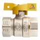 Кран шаровой газовый СТМ 3/4 ВР(г) х 3/4 ВР(г) бабочка