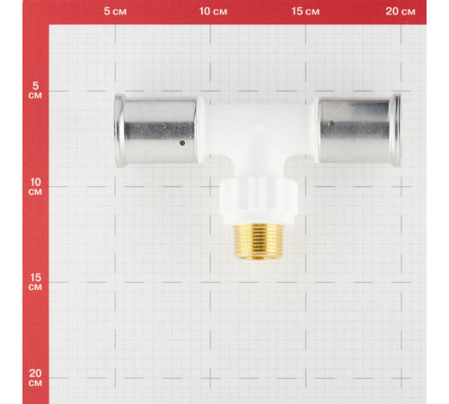 Тройник Henco (14PKW-320532) 32(пресс) х 3/4 НР(ш) х 32(пресс) белый PVDF Тройник Henco (14PKW-320532) 32(пресс) х 3/4 НР(ш) х 32(пресс) белый PVDF