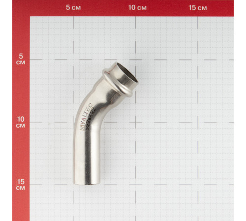 Угол VALTEC (VTi.958.I.002222) 45° 22 мм ВН нержавеющая сталь Угол VALTEC (VTi.958.I.002222) 45° 22 мм ВН нержавеющая сталь