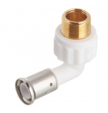Угол Henco (5PKW-2005) 20(пресс) х 3/4 НР(ш) PVDF белый