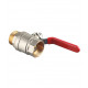 Кран шаровой латунный Valtec Base 1 1/4 ВР(г) х 1 1/4 НР(ш) ручка прямой (VT.215.N.07)
