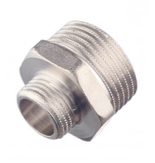 Ниппель переходной Stout 1 НР(ш) х 1/2 НР(ш) латунный (SFT-0004-000112)