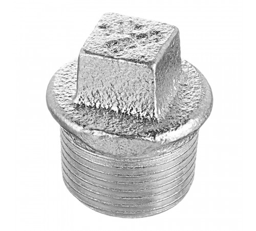 Заглушка Gebo Platinum (290-5V) 3/4 НР(ш) чугунная оцинкованная Заглушка Gebo Platinum (290-5V) 3/4 НР(ш) чугунная оцинкованная