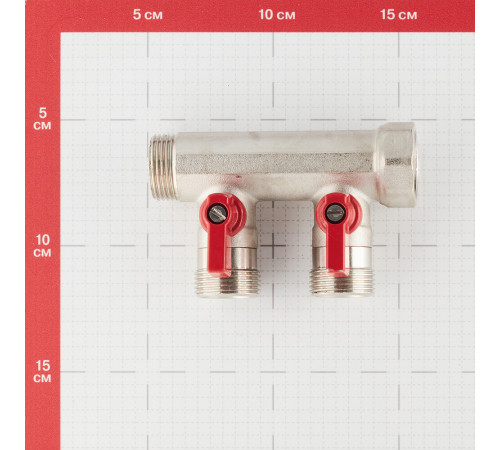 Коллектор Henco 3/4 ВР(г) х 2 выхода 3/4 НР(ш) ЕК х 3/4 НР(ш) с шаровыми кранами (VB050502-ROOD) Коллектор Henco 3/4 ВР(г) х 2 выхода 3/4 НР(ш) ЕК х 3/4 НР(ш) с шаровыми кранами (VB050502-ROOD)