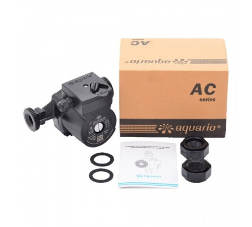 Циркуляционный насос для систем отопления Aquario AC 256-180 DN25 подъем 6 м 180 мм с гайками (5356) Циркуляционный насос для систем отопления Aquario AC 256-180 DN25 подъем 6 м 180 мм с гайками (5356)