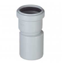 Переходник Pro Aqua Stilte Plus d50х58 мм пластиковый эксцентрический шумопоглощающий для внутренней канализации