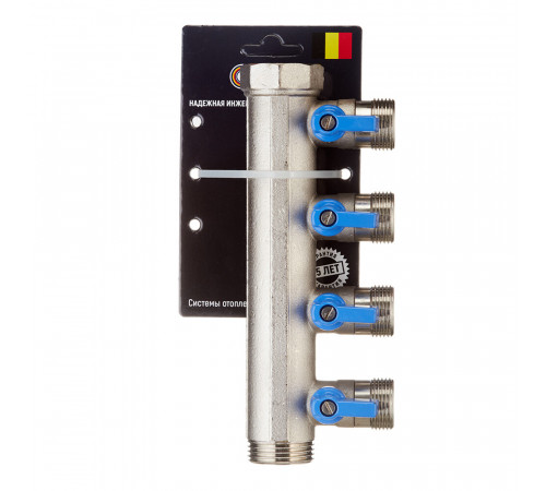 Коллектор Henco 1 ВР(г) х 4 выхода 3/4 НР(ш) ЕК х 1 НР(ш) с шаровыми кранами (VB060504-BLAUW) Коллектор Henco 1 ВР(г) х 4 выхода 3/4 НР(ш) ЕК х 1 НР(ш) с шаровыми кранами (VB060504-BLAUW)