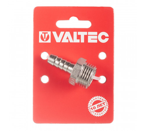 Штуцер Valtec для присоединения шланга 1/2 НР(ш) х 10 мм латунный (VTr.650.N.0410) Штуцер Valtec для присоединения шланга 1/2 НР(ш) х 10 мм латунный (VTr.650.N.0410)