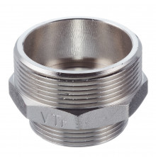 Ниппель переходной Valtec 2 НР(ш) х 1 1/2 НР(ш) латунный (VTr.580.N.0908)