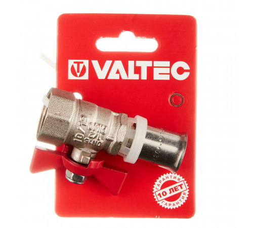 Кран шаровой латунный Valtec 16(пресс) x 1/2 ВР(г) для металлопластиковых труб бабочка прямой (VT.242.N.1604) Кран шаровой латунный Valtec 16(пресс) x 1/2 ВР(г) для металлопластиковых труб бабочка прямой (VT.242.N.1604)