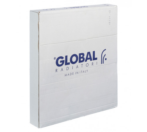 Радиатор биметаллический Global Style Plus 500 мм 8 секций 1' боковое подключение белый Радиатор биметаллический Global Style Plus 500 мм 8 секций 1' боковое подключение белый