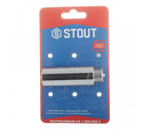 Удлинитель Stout 65 мм 1/2 ВР(г) х 1/2 НР(ш) хром латунный (SFT-0002-001265) Удлинитель Stout 65 мм 1/2 ВР(г) х 1/2 НР(ш) хром латунный (SFT-0002-001265)