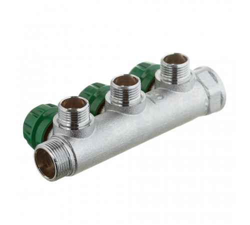 Коллектор Stout 3/4 ВР(г) х 3 выхода 1/2 НР(ш) х 3/4 НР(ш) регулирующий (SMB-6850-341203) Коллектор Stout 3/4 ВР(г) х 3 выхода 1/2 НР(ш) х 3/4 НР(ш) регулирующий (SMB-6850-341203)