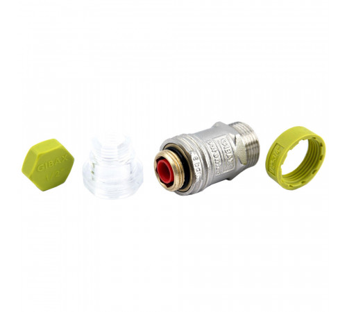 Компенсатор гидроударов Gibax 3/4 НР(ш) х 1/2 ВР(г) 8 бар (G0010) Компенсатор гидроударов Gibax 3/4 НР(ш) х 1/2 ВР(г) 8 бар (G0010)