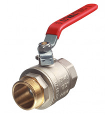 Кран шаровой латунный Valtec Base 1 1/2 ВР(г) х 1 1/2 НР(ш) ручка прямой (VT.215.N.08)