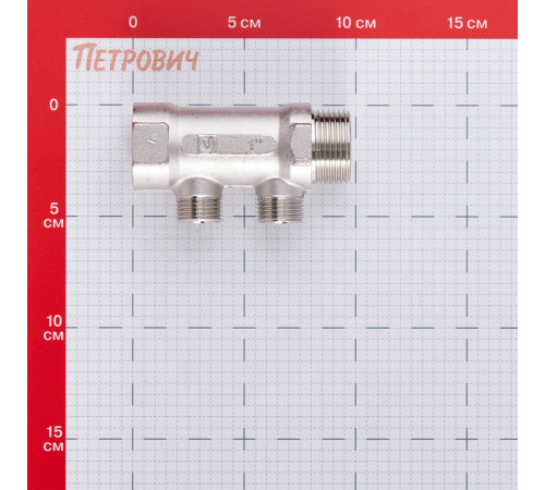 Коллектор Valtec 1 ВР(г) х 2 выхода 1/2 НР(ш) х 1 НР(ш) (VTc.500.N.0602) Коллектор Valtec 1 ВР(г) х 2 выхода 1/2 НР(ш) х 1 НР(ш) (VTc.500.N.0602)