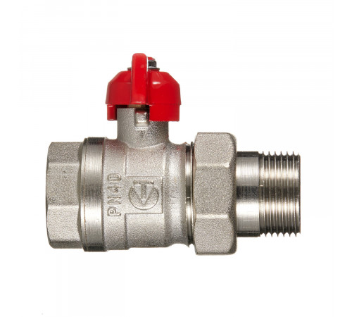 Кран шаровой латунный Valtec 3/4 ВР(г) х 3/4 НР(ш) полнопроходной бабочка с полусгоном прямой (VT.127.N.05) Кран шаровой латунный Valtec 3/4 ВР(г) х 3/4 НР(ш) полнопроходной бабочка с полусгоном прямой (VT.127.N.05)