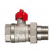 Кран шаровой латунный Valtec 3/4 ВР(г) х 3/4 НР(ш) полнопроходной бабочка с полусгоном прямой (VT.127.N.05)