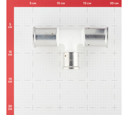 Тройник Henco (10PKW-322632) 32(пресс) х 26(пресс) х 32(пресс) белый PVDF Тройник Henco (10PKW-322632) 32(пресс) х 26(пресс) х 32(пресс) белый PVDF