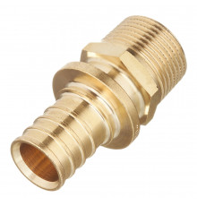 Соединитель прямой Stout 25 мм х 3/4 НР(ш) латунный (SFA-0001-002534)