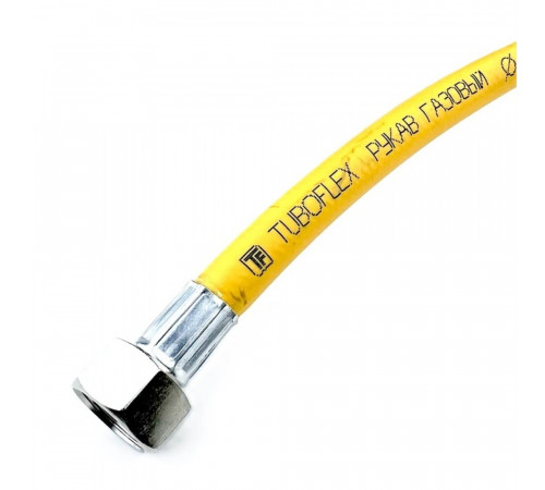 Шланг для газа ПВХ армированный Tuboflex 3/4 ВР(г) х 3/4 ВР(г) 150 см желтый Шланг для газа ПВХ армированный Tuboflex 3/4 ВР(г) х 3/4 ВР(г) 150 см желтый