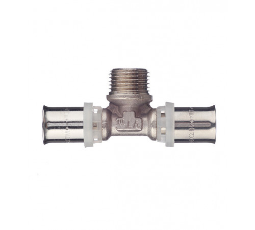 Тройник VALTEC (VTm.233.N.160416) 16(пресс) х 1/2 НР(ш) х 16(пресс) Тройник VALTEC (VTm.233.N.160416) 16(пресс) х 1/2 НР(ш) х 16(пресс)