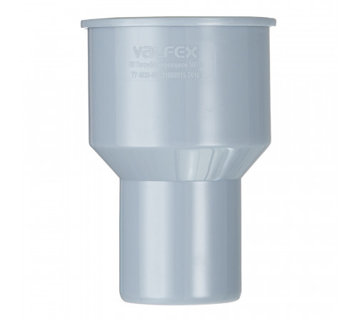 Переходник Valfex d50х75 мм пластиковый на чугун для внутренней канализации Переходник Valfex d50х75 мм пластиковый на чугун для внутренней канализации