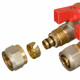 Коллектор Terma 3/4 ВР(г) х 3 выхода 16 обж(ц) х 3/4 НР(ш) с шаровыми кранами (35992)